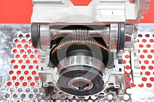 cross section of worm gear pump