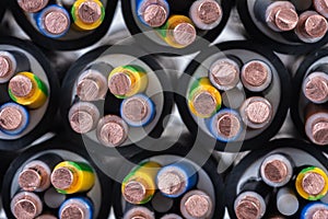 Cross-sectional copper electrical cables