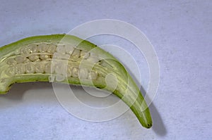 Cross Sections Of An Okra photo