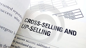 Cross selling word on book