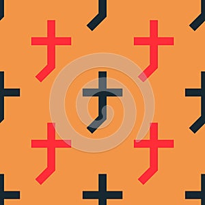 Cross shade seamless pattern