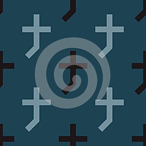 Cross shade seamless pattern