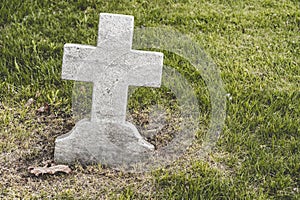 Cross shaped blank Headstone