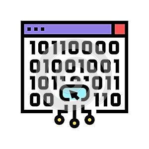 cross-site scripting color icon vector illustration