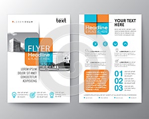 Cross square graphic element Brochure cover Flyer Poster design