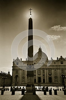 The cross of St. Peter, Rome