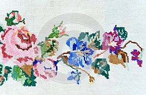 Cross-stitch photo