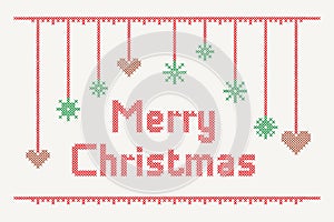 Cross Stitch Merry Christmas