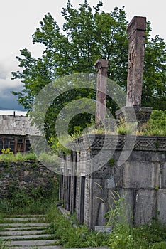 Cross stones in Haghpat, Lori province of Armenia