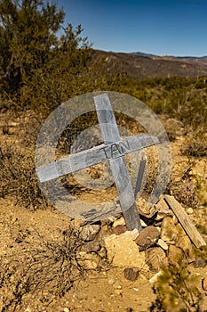 Cross on Table Mesa Road Arizona