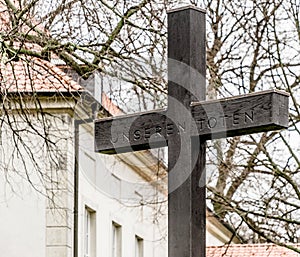 Cross to commemorate the dead of the First World War