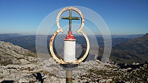 Cross touching sky