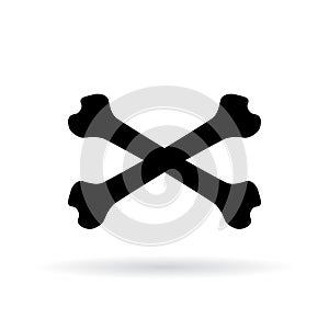 Crossbones vector pictogram