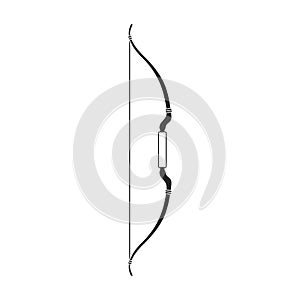 Crossbow vector icon.Black vector icon isolated on white background crossbow.