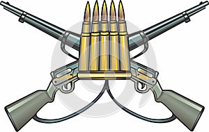 Crossed guns and Ammo