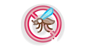 Crossed Mosquito Icon Animation