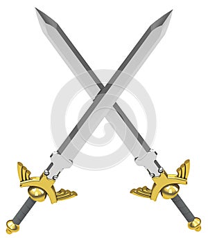 The crossed swords