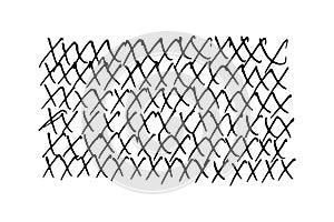 Crosses doodle handwritings - vector illustration on white background in flat style. design elements