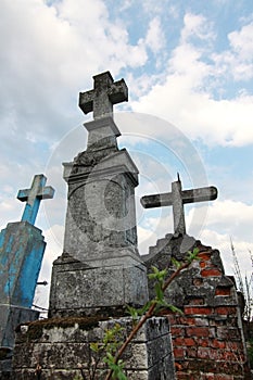 Crosses over sky