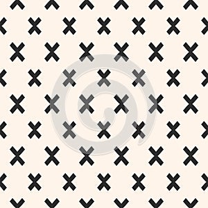 Crosses seamless pattern. Modern funky texture.