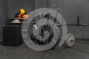 Crossfit equipment for training in gym
