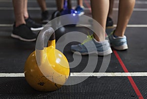 Crossfit group at the gym