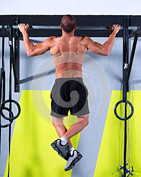 Crossfit toes to bar man pull-ups 2 bars workout