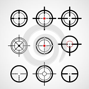 Crosshair (gun sight), target icons