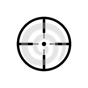 Crosshair icon or logo on white background