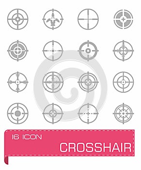 Crosshair icon set