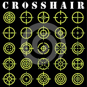 Crosshair.Icons set in vector