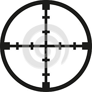 Crosshair reticle sniper