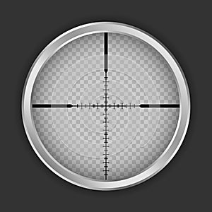 Crosshair shot icon, realistic style