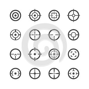 Crosshairs icons