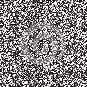 crosshatch circles scribbles pattern. Texture made in hand drawn pencil style.