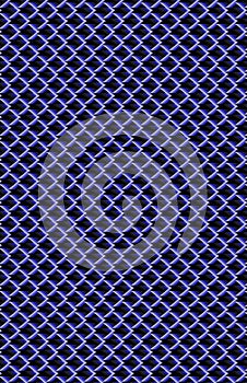 A crosshatched blue angled grid pattern.