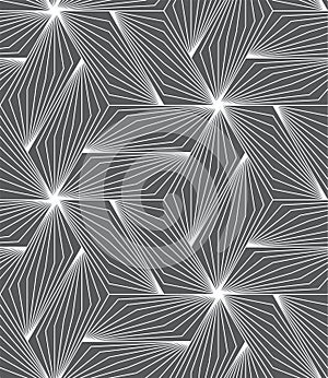 CROSSING LINES IN HEXAGON SAEMLESS VECTOR PATTERN