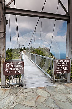 Mile High Swinging Bridge Western North Carolina