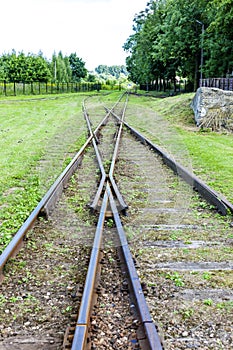 the crossing of normal and narrow gauge, Elk, Warmian-Masurian V photo