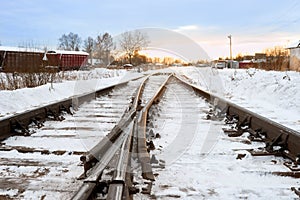Crossing railroad tracks