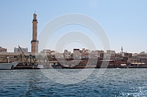 Crossing the river in Dubai, UAE