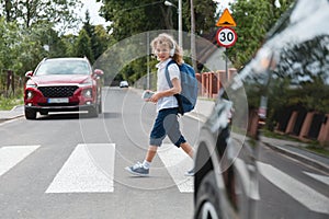 Crossing the street