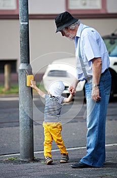 Crossing the street