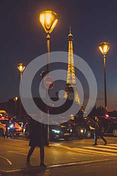 Crossing street in Paris