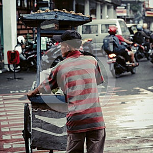 Crossing the street