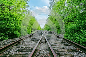 Crossing of two railroads