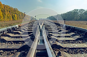 Crossing of two railroads
