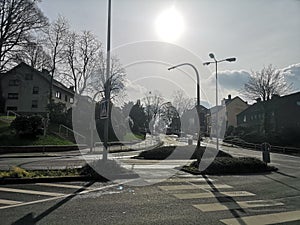 Crossroad in German City