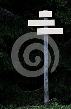 Crossroad wooden directional arrow signs