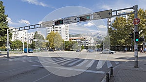 Crossroads in Bar in Montenegro